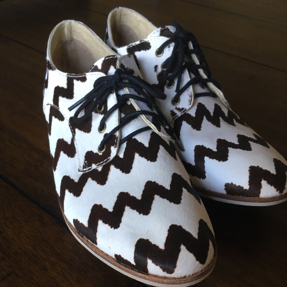 Rollie Derby  Brown zig-zag pony! Size 41